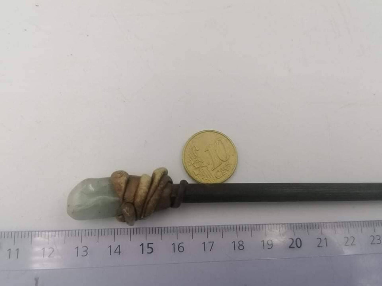 Natural Aquamarine Crystal Wand Fairy Wizard Healing Stone