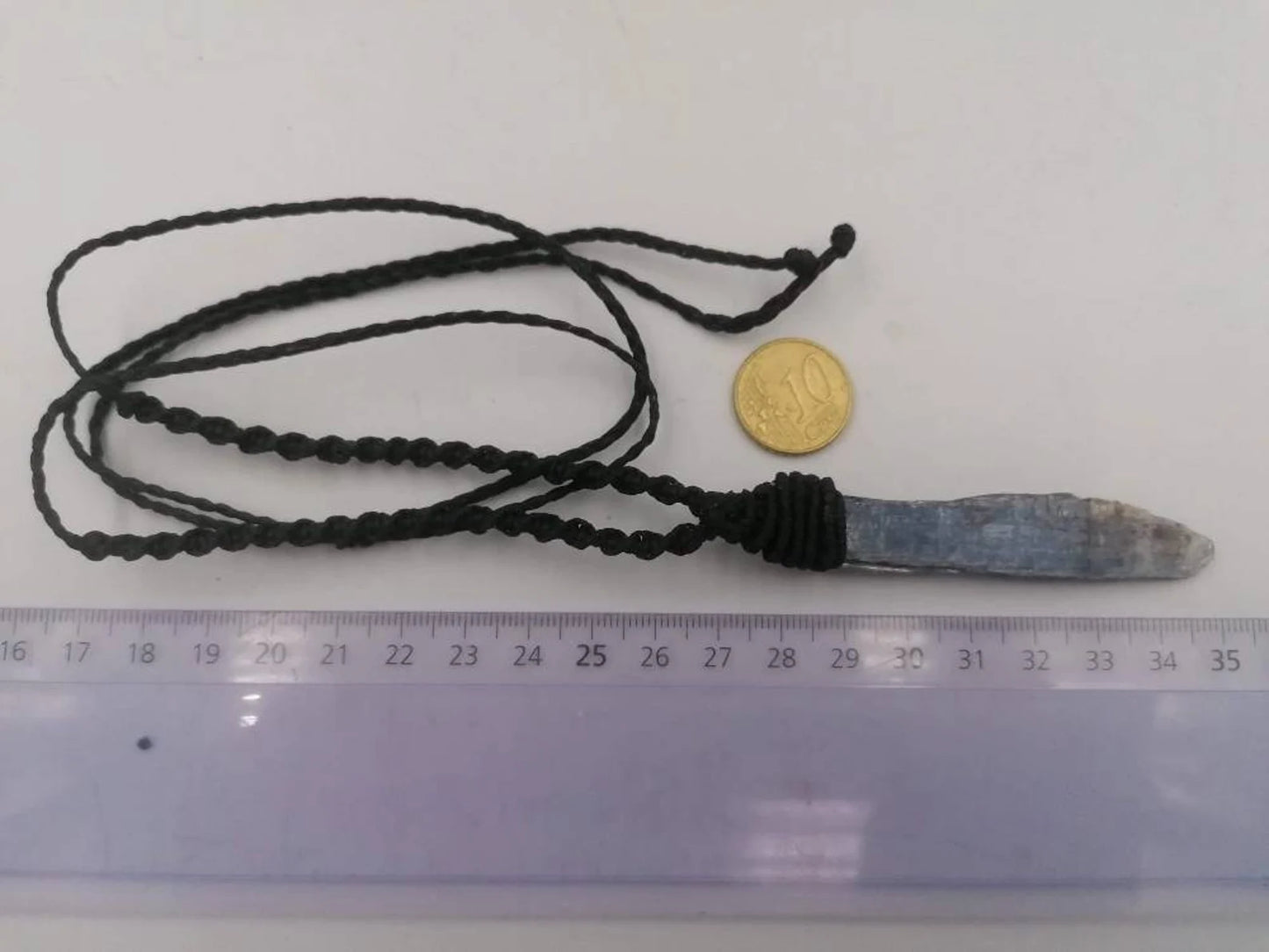 Natürlicher schwarzer Turmalin, handgemachte Makramee-Halskette-Schutzkette-Sternzeichen