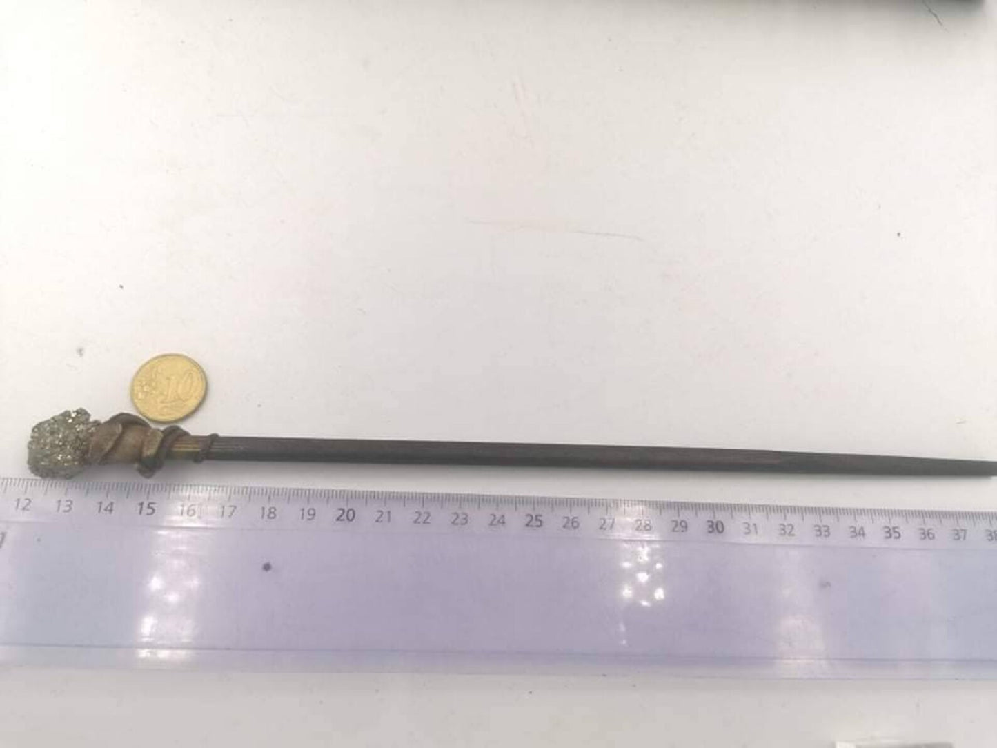 Natural Pyrite Crystal Wand Healing Stone, Zodiac Mineral
