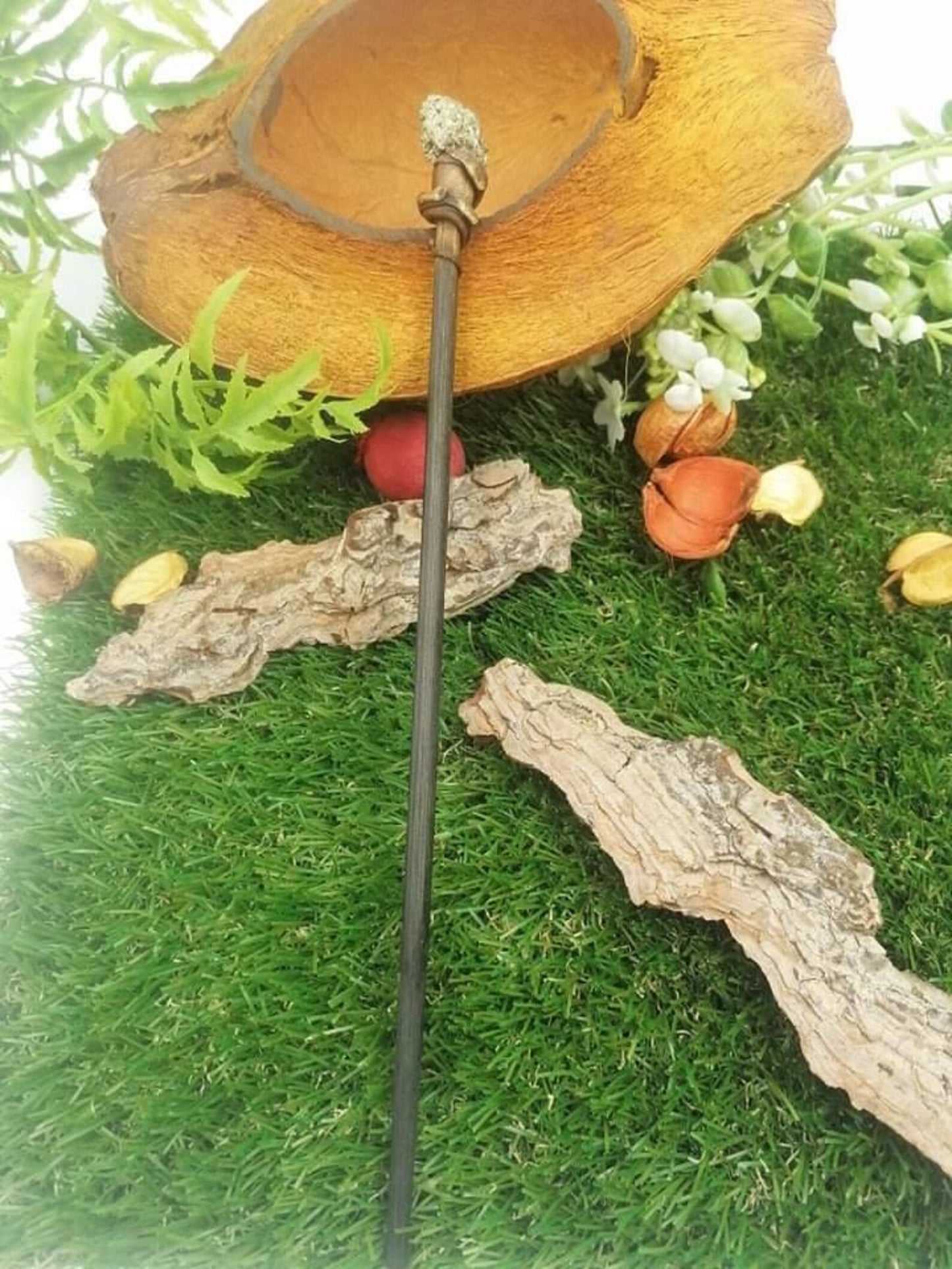 Natural Pyrite Crystal Wand Healing Stone, Zodiac Mineral