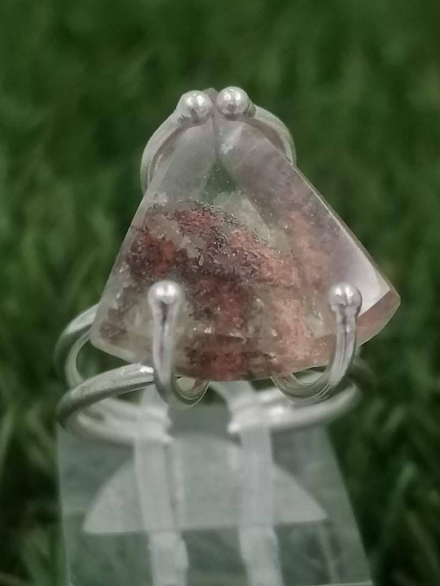 Labradorit Kristall Sterling Silber 925 Cabochon Cut Ring Top Qualität handgefertigt
