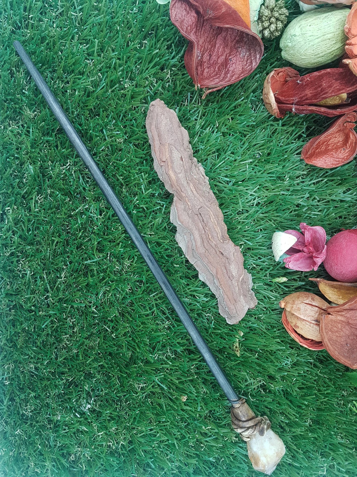 Natural Citrine Crystal Wand Fairy Wizard Healing Stone