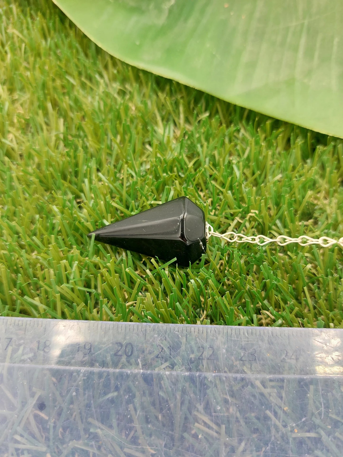 Obsidian Pendulum Divination Dowsing Crystal, Healing Accessories