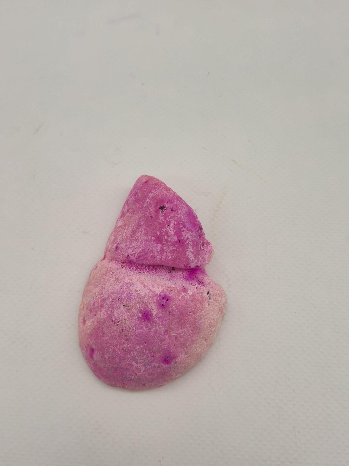 Pink Geode Agate with Crystal Quartz Cave - 182 gr