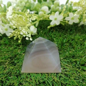 Beautiful Agate Pyramid, Reiki Healing Crystal, Gift Idea