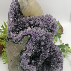 Natural Amethyst with Calcite Cactus from Uruguay - Extra Quality - Amazing Collectors' Piece - Home Decor - Perfect Gift Idea