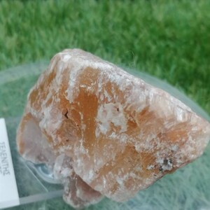 Greek Selenite Mineral with Iron Oxidation