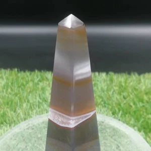 Natural Agate Point Tower / Obelisk / Point Wand Healing Crystal