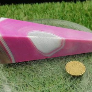 Natural Agate Point Tower / Obelisk / Point Wand Healing Crystal