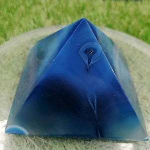 Beautiful Agate Pyramid, Reiki Healing Crystal, Gift Idea.