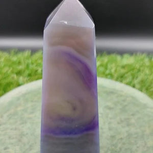 Purple Agate - Agate Point -Agate Tower - Soothing Crystal - Crystal Healing - Chakra