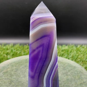 Purple Agate - Agate Point -Agate Tower - Soothing Crystal - Crystal Healing - Chakra