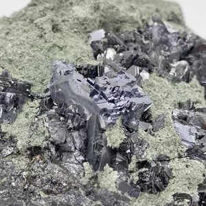 Galena and Calcite -Combination Crystal - Healing Rough Mineral Stone