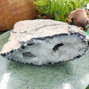 Natural Geody Agate and Quartz RARE Crystal Cave, Protection, Meditation