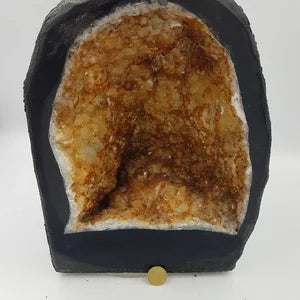 Citrine Geody Cave - Citrine Cathedral- Large Goede Cathedral- Crystal Home Decor - Citrine Big Cluster- Collection Rare Cathedral