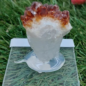 Natural Point Citrine - Extra Quality - Rough Mineral collection piece