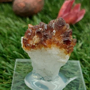 Natural Point Citrine - Extra Quality - Rough Mineral collection piece