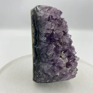 Amethyst with Calcite Natural Rough Crystal, Amethyst Cluster , Collection Rough Mineral