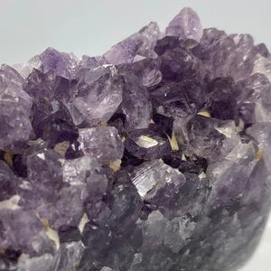 Amethyst with Calcite Natural Rough Crystal, Amethyst Cluster , Collection Rough Mineral