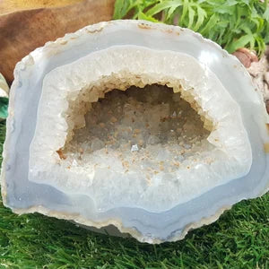 AMAZING Agate and Quartz Crystal Geody Cave for Home Decor and Feng Shui purposes