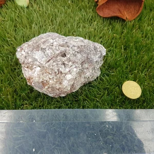 Natural Geode Pink Turmaline Lepidolite Healing Crystal Zodiac Mineral Stone