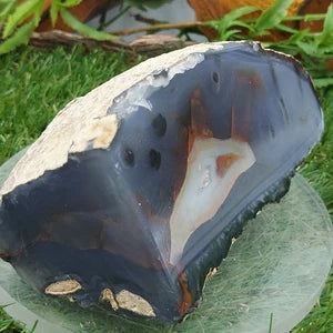 Natural Geode Agate Mineral Stone - Home Decor