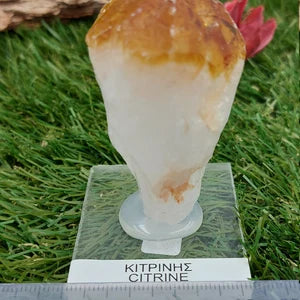 Natural Point Citrine - Extra Quality - Rough Mineral collection piece