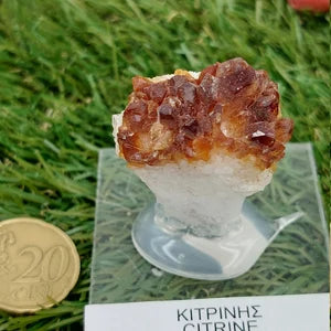 Natural Point Citrine - Extra Quality - Rough Mineral collection piece