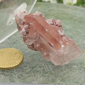 RARE Red Quartz with Hematite Oxidation EST.1968 - FROM Reunion Orange River Namimbia