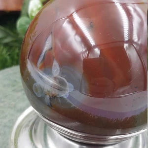 Crystal Brown Agate Sphere