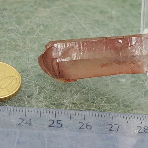 RARE Red Quartz with Hematite Oxidation EST.1968 - FROM Reunion Orange River Namimbia