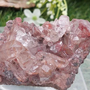 RARE Red Quartz with Hematite Oxidation EST.1968 - FROM Reunion Orange River Namimbia