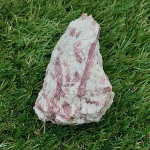 Pink Tourmaline Stripped Quartz Crystal // Home Decor and Healing