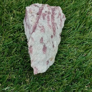 Pink Tourmaline Stripped Quartz Crystal // Home Decor and Healing