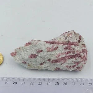 Pink Tourmaline Stripped Quartz Crystal // Home Decor and Healing