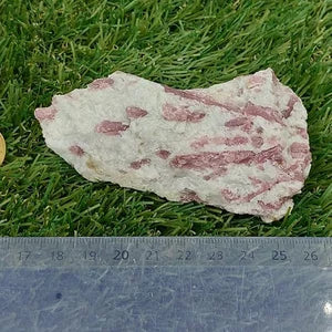 Pink Tourmaline Stripped Quartz Crystal // Home Decor and Healing