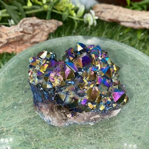 Cactus Amethyst Titanium - Aura Amethyst -Amazing Collector's Piece Extra Quality