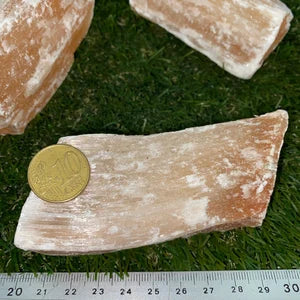 SeleniteTop Natural Crystal, Orange Rough Selenite Collection Specimen, Healing Stone Birtsthone Crystal, Decoration Mineral