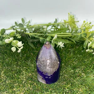 Natural Purple Agate - Agate Point -Agate Tower - Soothing Crystal - Crystal Healing - Chakra