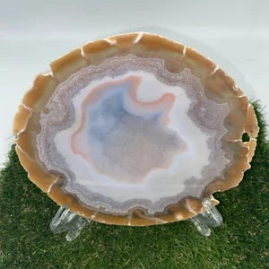 Natural Agate Slice Coaster, Agate Slice For Home Decoration, Bohemian Agate, Finding Coaster
