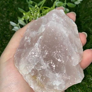 Natural Pink Quartz Rough Crystal - Amazing Collector's Piece Extra Quality