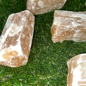 SeleniteTop Natural Crystal, Orange Rough Selenite Collection Specimen, Healing Stone Birtsthone Crystal, Decoration Mineral