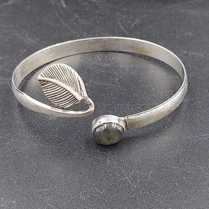 Labradorite Crystal Bracelet Silver Plated