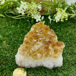 Citrine Rough Crystal, Citrine Cluster, Rough Citrine Crystal, Geode Home Decor, Happiness Prosperity