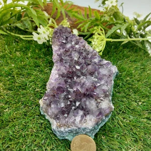 Amethyst Rough Mineral Piece , Amethyst Cluster - Home Decor