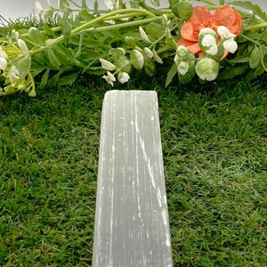Selenite Crystal Bar- Selenite Raw Crystal Point, Natural Healing Cleansing, Purifing Crystal, Aura Protection Stone, Massage Crystal Bar
