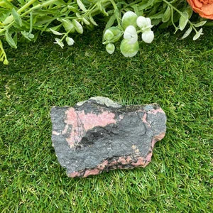 Rhodonite Natural Rough Crystal Mineral- Crystal Specimen for Collection