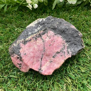 Rhodonite Natural Rough Crystal Mineral- Crystal Specimen for Collection