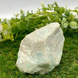 Amazonite Rough Crystal - Light Blue Stone - Collection Crystal for Display