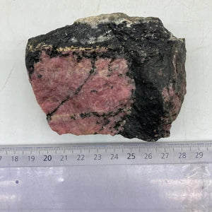 Rhodonite Natural Rough Crystal Mineral- Crystal Specimen for Collection